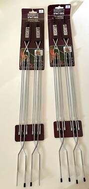 Hershey's S'mores Extendable Cooking Forks - Set of 4